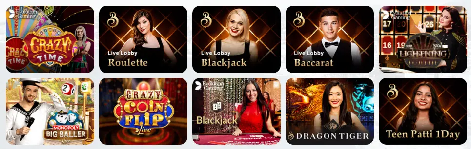 Jeux de casino en direct RockStar Casino