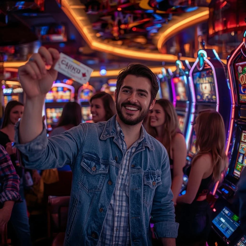 une personne avec un bonus de RockStar Casino