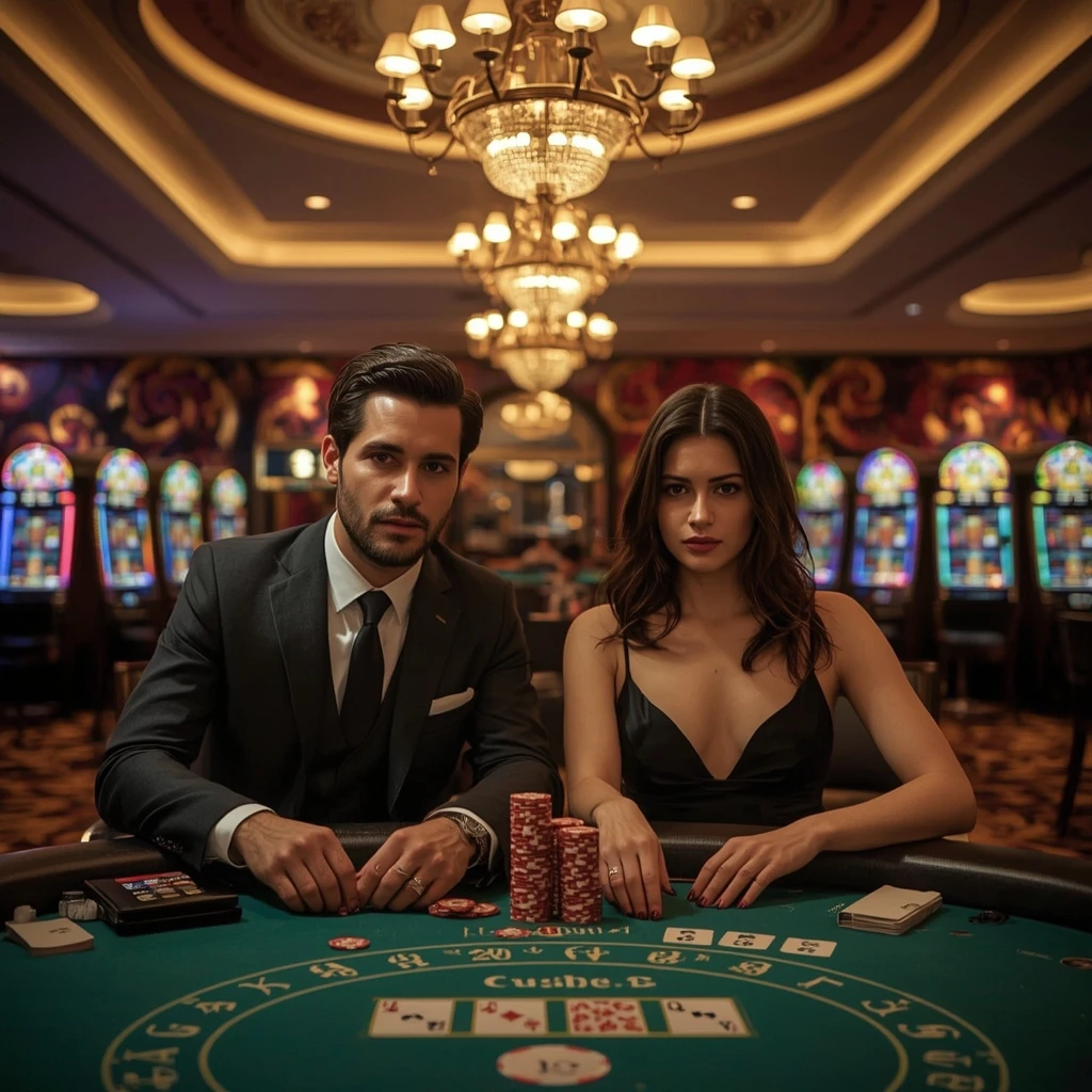 Deux joueurs de poker dans un RockStar Casino